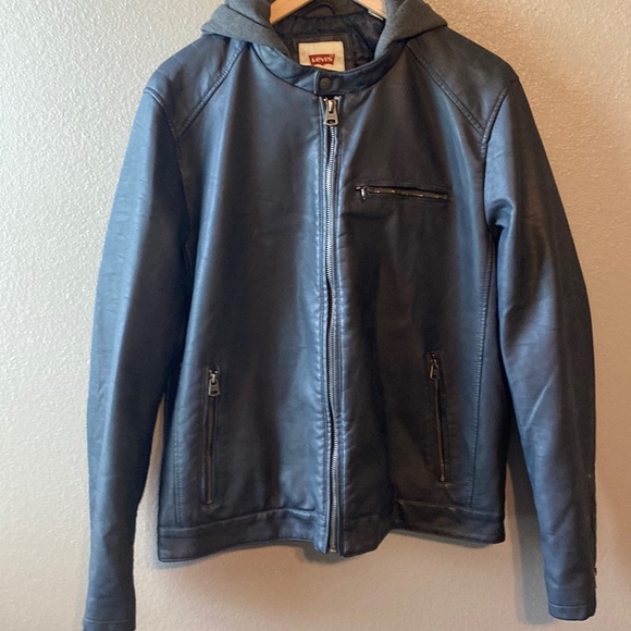 Levi's Other - Mens Levi’s Moto Style Water resistant Jacket. Hooded Size Medium